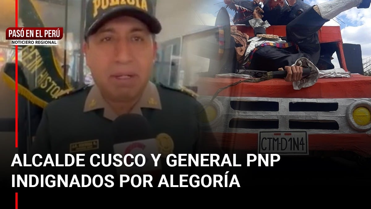 Pasó en el Perú | Cusco: Alcalde Cusco y General PNP indignados por alegoría que tenía siglas “CTM”