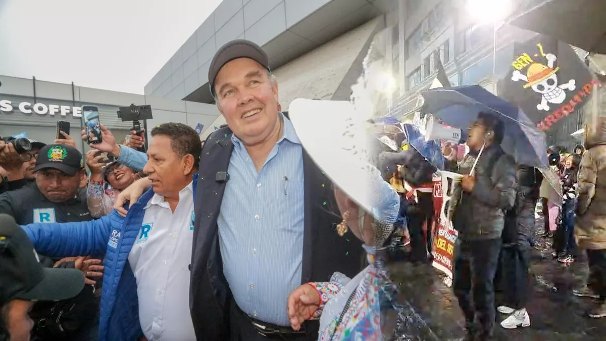 La ‘ola celeste’ de Rafael López Aliaga encuentra resistencia en Arequipa