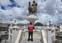 Carabaya, Ajoyani detectan fallas, deterioro y retrasos en millonaria obra de la plaza de armas de Ajoyani