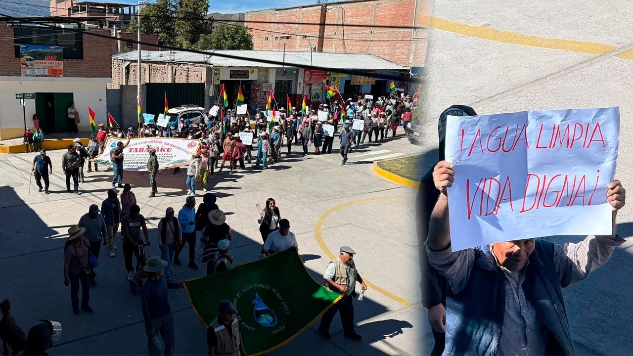Ayacucho: Marchan en contra la instalación de planta procesadora de minerales